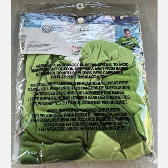 NWT Avengers Assemble Hulk T-Shirt Men's Small/Medium S/M Halloween Costume New - Picture 4 of 4